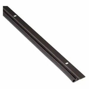 NATIONAL GUARD 160SDKB-84 Weatherstrip, Hollow Bulb, Silicone, 20 Deg F, Aluminum, Black, 7/8 Inch Flange Height | CT3ZQW 45AC62