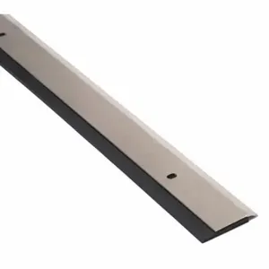 NATIONAL GUARD 200NSS-48 Door Sweep, Single Fin, Stainless Steel, 1 1/4 Inch Flange Ht, 7/16 Inch Insert Size | CT3YLZ 45NW15