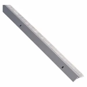 NATIONAL GUARD 602A-36 Door Frame Weatherstrip, Brush, Nylon, -70 Deg To 425 Deg F, Aluminum, Gray, 3 Ft | CT3YEY 52WZ76