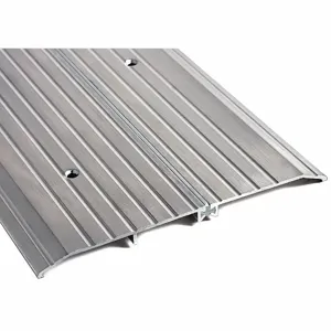 NATIONAL GUARD 8429-72 Door Threshold, Fluted Top, Mill, 9 Inch Width, 1/2 Inch Ht, 72 Inch Length | CT3ZGW 45VU25