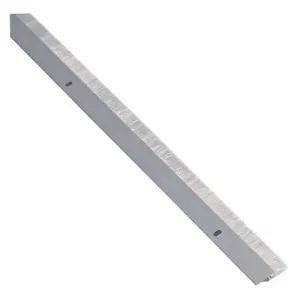 NATIONAL GUARD A605A-96 Door Frame Weatherstrip, Brush, Nylon, -70 Deg To 425 Deg F, Aluminum, Gray, 8 Ft | CT3YFD 52WZ94