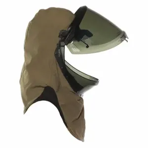 NATIONAL GUARD H65NPQH40LF Arc Flash Hood, 4 Ppe Cat, 40 Cal/Sq Cm ATPV, Green | CT3XYX 54YR53