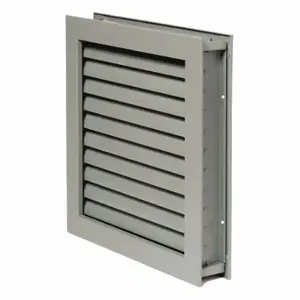 NATIONAL GUARD L-1900-24x24 Fusible Louver, Steel, 24 Inch Opening Height, 24 Inch Opening Width, Gray Primer | CT3YZH 44ZZ93