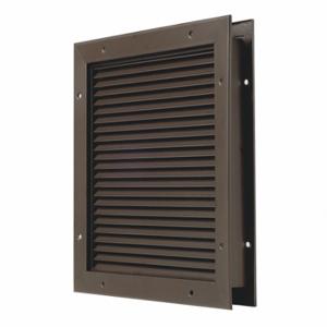 NATIONAL GUARD L-700-BFDKB-8x8 Door Partition Louver, Steel, 8 Inch Opening Ht, 8 Inch Opening Wd | CT3YHQ 44ZZ04