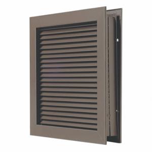 NATIONAL GUARD L-700-RXDKB-16x6 Self Attaching Door Louver, Steel, 6 Inch Opening Height, 16 Inch Opening Width | CT3YJC 44ZZ38