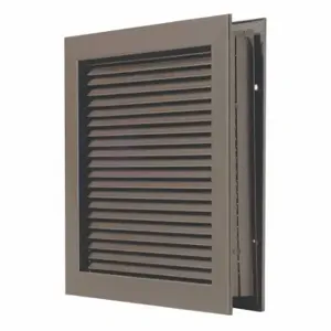 NATIONAL GUARD L-700-RXDKB-24x6 Self Attaching Door Louver, Steel, 6 Inch Opening Height, 24 Inch Opening Width | CT3YJD 45AD82