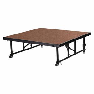 NATIONAL GUARD TFXS48482432HB Adjustable Portable Stage Package, 24 Inch Height, 4 ft Width | CT3ZWU 49CV75