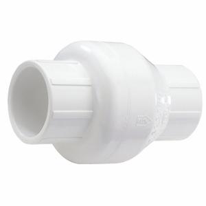 NDS DRAINAGE 1520-10 Swing Check Valve, Single Flow, Inline Swing, PVC, 1 Inch Pipe/Tube Size, Socket x Socket | CT4AWG 4GTV3