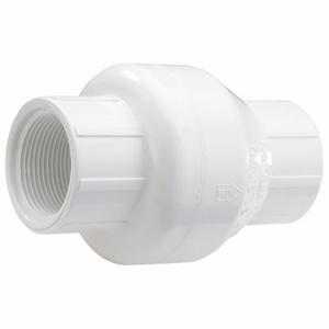 NDS DRAINAGE 1520-20F Swing Check Valve, Single Flow, Inline Swing, PVC, 2 Inch Pipe/Tube Size, FNPT x FNPT | CT4AWH 4GTW3