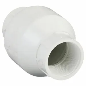 NDS DRAINAGE 1520-20F Swing Check Valve, Single Flow, Inline Swing, PVC, 2 Inch Pipe/Tube Size, FNPT x FNPT | CT4AWH 4GTW3