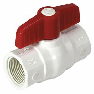 NDS DRAINAGE E1420-10 Ball Valve, Pvc, 2-Way, 1 Piece, 1 Inch Pipe Size, FNPT x FNPT | CH6PAT 54XJ79