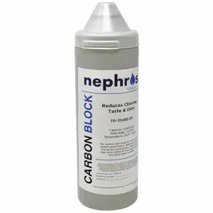 NEPHROS 70-31060-E20 Quick Connect Filter, 1 Micron, 1 Gpm, 6000 Gal, 12 Inch Height, 3 Inch Dia | CT4BAX 55AV19