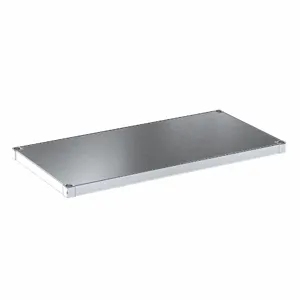 NEW AGE 2448SB Shelf, 48 Inch x 24 Inch Size, Solid Shelf, 800 Lb Shelf Capacity, 16 Ga, Unfinished | CT4BDX 48PF80