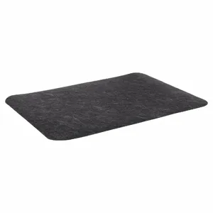 PIG GRP7606-BK Hand Dryer Floor Mat, Black, Polypropylene, Adhesive Backing, 24 Inch Overall Width, 16 PK | CT7UEX 452L19