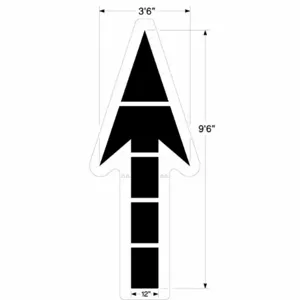 NEWSTRIPE 10000206 Large Federal Straight Arrow | AG8HCG