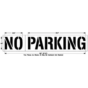 NEWSTRIPE 10000567 No Parking, 20 Inch L | AG8HCR