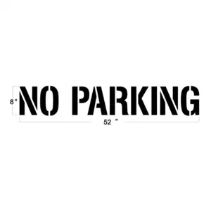 NEWSTRIPE 10000569 No Parking, 8 Inch L | AG8HCU