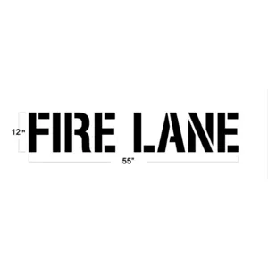 NEWSTRIPE 10000570 Fire Lane, 12 Inch | AG8HCV