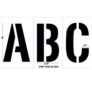 NEWSTRIPE 10000918 Complete Alphabet Stencil Kit | CE2GXT