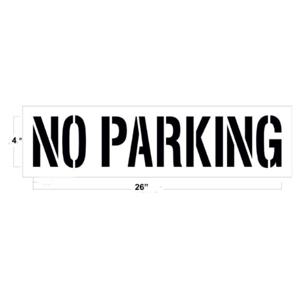 NEWSTRIPE 10001684 No Parking, 4 Inch L | AG8HDY