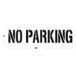 NEWSTRIPE 10001684 No Parking, 4 Inch L | AG8HDY