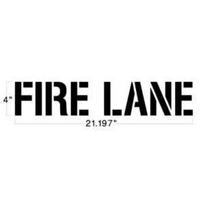 NEWSTRIPE 10001685 Fire Lane, 4 Inch L | AG8HDZ