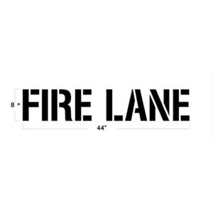 NEWSTRIPE 10001973 Fire Lane, 12 Inch L, 1/16 Inch Thickness | AG8HEX