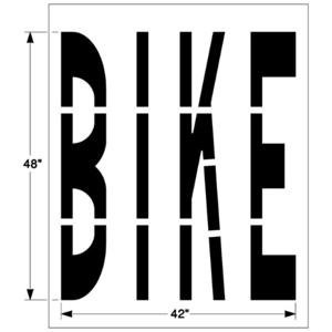 NEWSTRIPE 10003527 Federal Bike Stencil, 1/8 Inch Thickness | AG8HHT