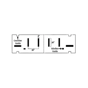 NEWSTRIPE 10003654 Deluxe Hash Mark Football Field Stencil, 1/8 Inch Thickness | AG8HBK