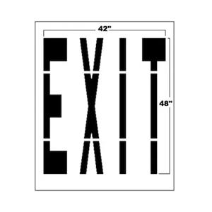 NEWSTRIPE 10004228 Federal Exit, 48 Inch L, 1/16 Inch Thickness | AG8HJL
