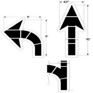 NEWSTRIPE 10004354 Solid Arrows Set | CE2GXB