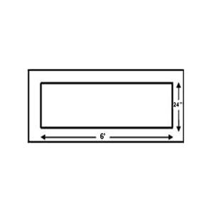 NEWSTRIPE 10004438 Stop Bar, 72 Inch L, 24 Inch W | AG8HKZ