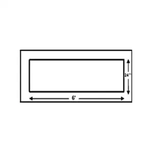 NEWSTRIPE 10004438 Stop Bar, 72 Inch L, 24 Inch W | AG8HKZ