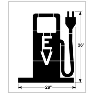 NEWSTRIPE 10004812 Electric Vehicle Charging Symbol | CE2HBE