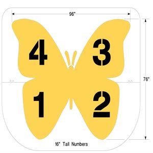 NEWSTRIPE 10004972 Butterfly Four Square Spiel | CE2GWP