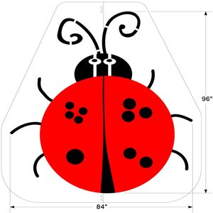 NEWSTRIPE 10004973 Ladybug Four Square Game | CE2GWQ