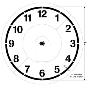 NEWSTRIPE 10004980 Clock Stencil | CE2GXR