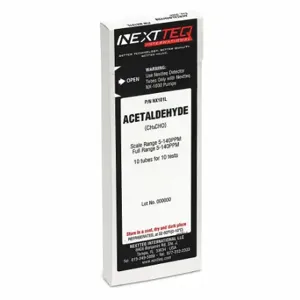 NEXTTEQ NX101L Detector Tube, Acetaldehyde, 5 To 140 Ppm, 10 PK | CT4BGT 56HX56