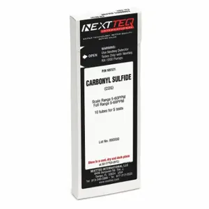 NEXTTEQ NX121 Detector Tube, Carbonyl Sulfide, 5 To 60 Ppm, 10 PK | CT4BJW 56HW66