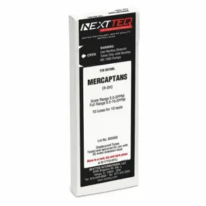 NEXTTEQ NX188L Detector Tube, Methyl Mercaptan, 0.5 To 5 Ppm/1 To 10 Ppm, 10 PK | CT4BUF 56HY50