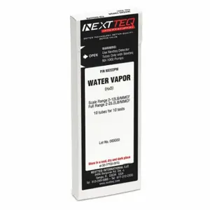 NEXTTEQ NX222PM Detector Tube, Water Vapor, 2 To 12 Lb/ mmcf/4.2 To 25.2 Lb/ mmcf, 10 PK | CT4BTU 56HW51