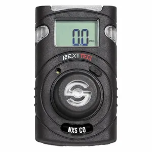 NEXTTEQ NX90202 Single Gas Co Monitor, Carbon Monoxide, 0-500 Ppm, Black, Audible/Vibrating/Visual, Lcd | CT4BGC 786UX2