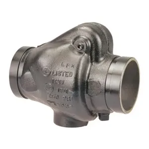 NIBCO 57J192H Swing Check Valve, 4 Inch Valve Size, Grooved, EPDM, Cast Iron Body | BY6RBJ