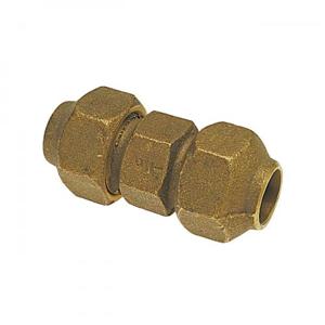 NIBCO 6011250 Coupling With 501G Nut, 1-1/2 Inch Size, Flare End Style, Bronze, Import | BU4PAX