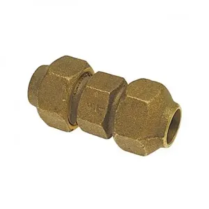 NIBCO 6010500 Coupling With 501G Nut, 3/4 Inch Size, Flare End Style, Bronze, Import | BU4NXC