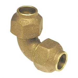 NIBCO 6046450 Elbow With Nut, 3/4 Inch Size, Bronze | BU4PQL