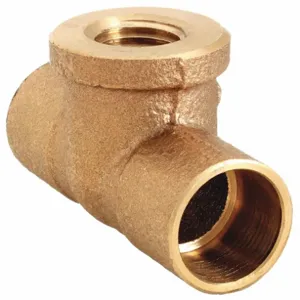 NIBCO 712R 1/2X1/2X1/4 Reducing Tee Cast Bronze C x C x Fnpt | AC6WJB 36N513