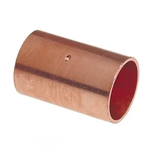 NIBCO 9002650CB Coupling With Rolled Tube Stop, 2-1/2 Inch Size, C End Style, Copper | BU4QTH