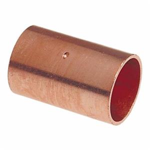 NIBCO 9001190CB Coupling With Dimpled Tube Stop, 5/8 Inch Size, C End Style, Copper | BU4QKM