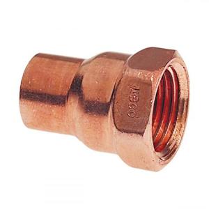 NIBCO 9025660CB Adapter, 1-1/4 x 1 Inch Size, Copper | BU4MFX